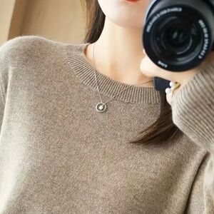 New Camel Crewneck Sweater